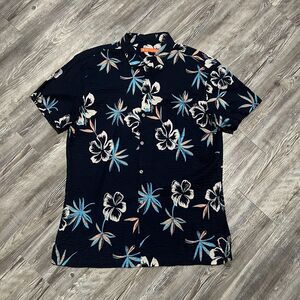 Tori Richard Hawaiian Floral Shirt Made in Hawaii Size L